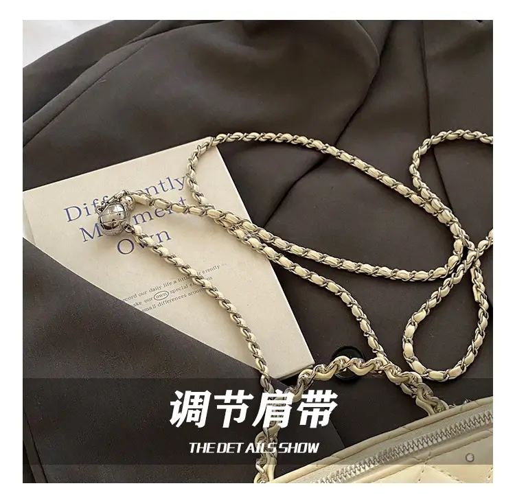 Pink Rhombina Chain Shoulder Bag for Women 2025 — feature 14