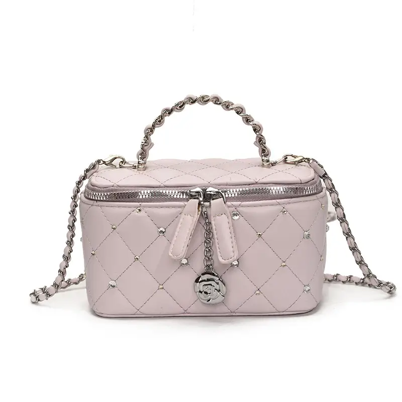 Pink Rhombina Chain Shoulder Bag for Women 2025 - Image 4