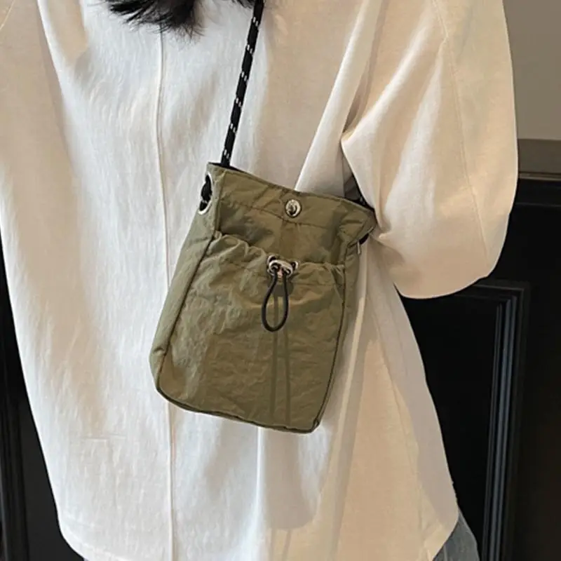 Olive Green One-Shoulder Crossbody Phone Bag - Image 6