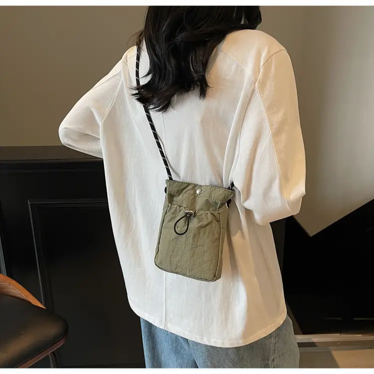 Olive Green One-Shoulder Crossbody Phone Bag — feature 26
