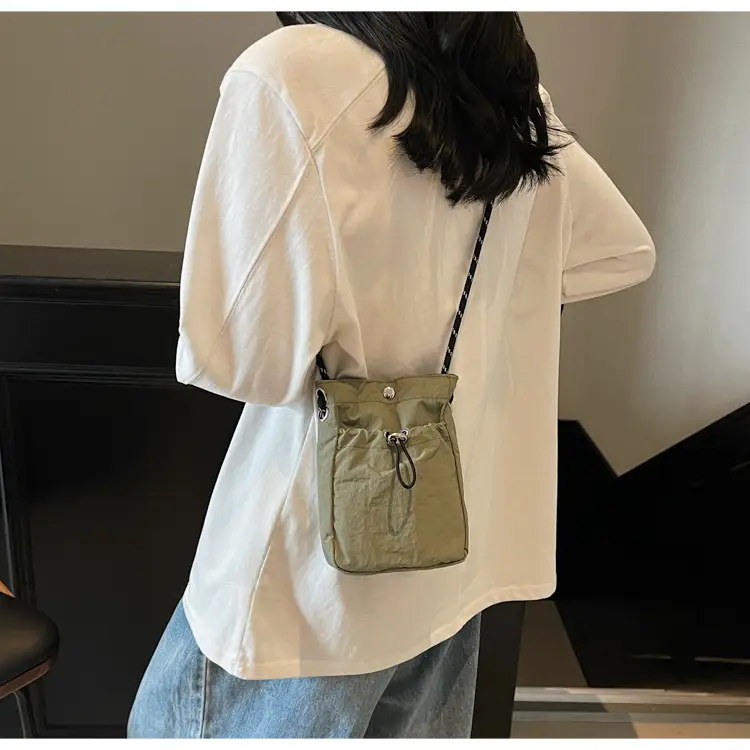 Olive Green One-Shoulder Crossbody Phone Bag — feature 27