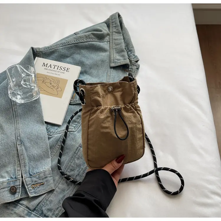 Olive Green One-Shoulder Crossbody Phone Bag — feature 35