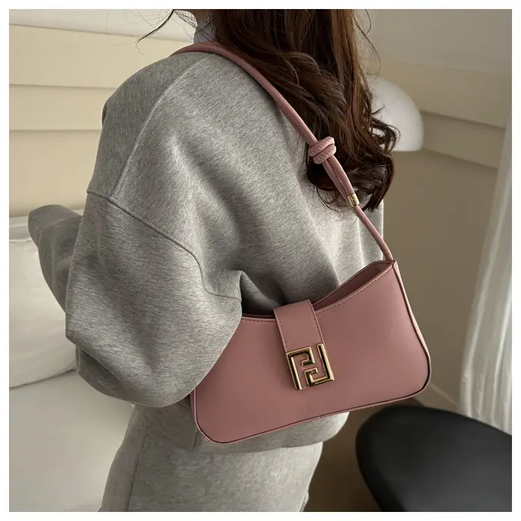White Gold Logo Shoulder Bag for Women — feature 12