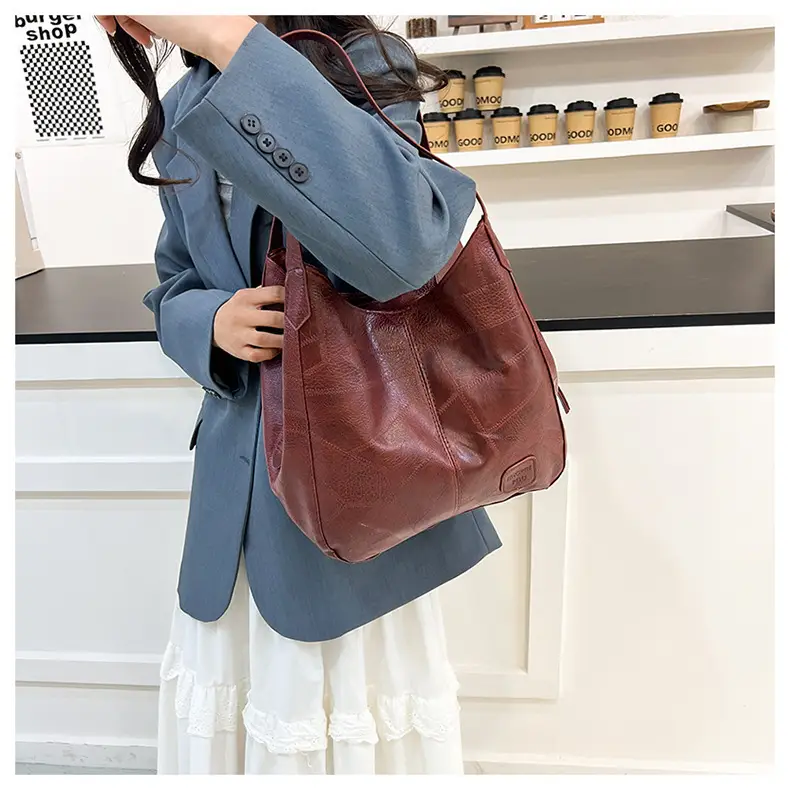 2025 Spring Women's Leather Shoulder Bags Large Capacity Korean Style — feature 17