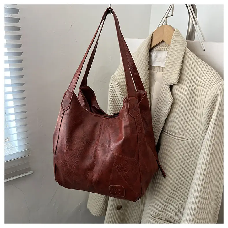 2025 Spring Women's Leather Shoulder Bags Large Capacity Korean Style — feature 19