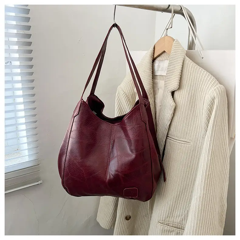 2025 Spring Women's Leather Shoulder Bags Large Capacity Korean Style — feature 20