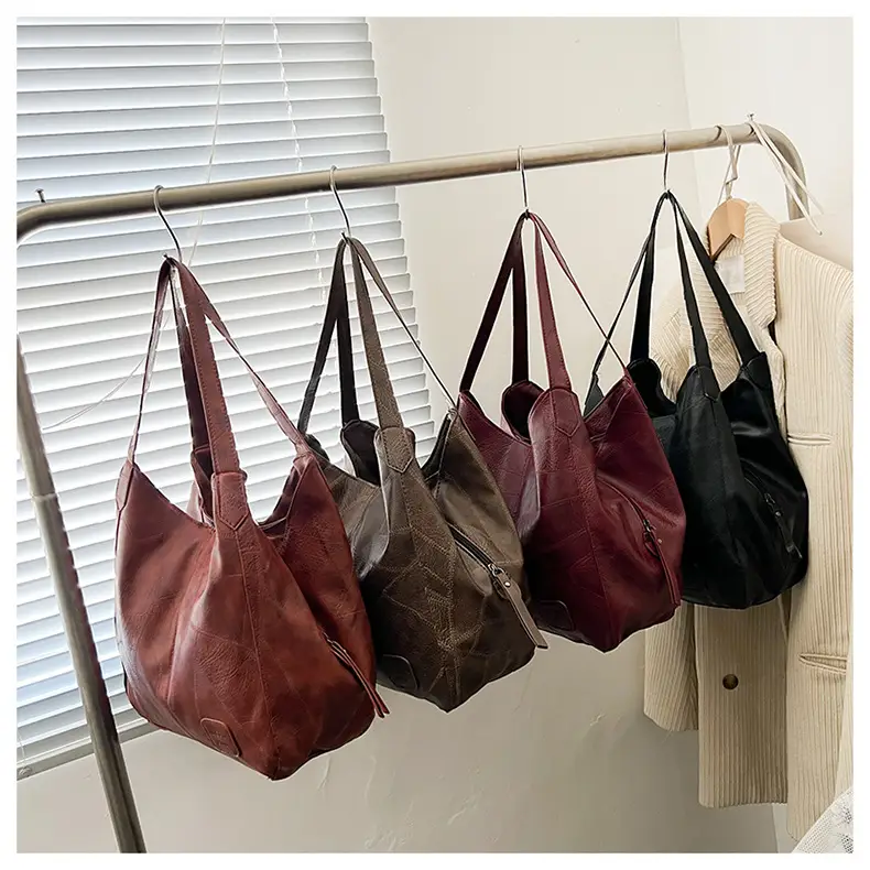 2025 Spring Women's Leather Shoulder Bags Large Capacity Korean Style — feature 23