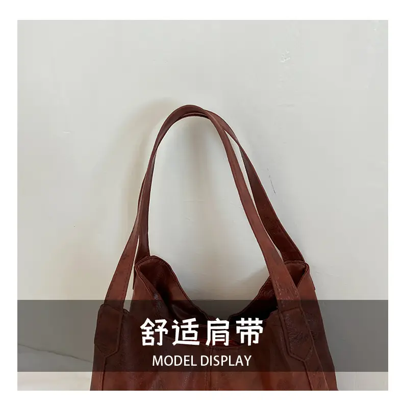 2025 Spring Women's Leather Shoulder Bags Large Capacity Korean Style — feature 6