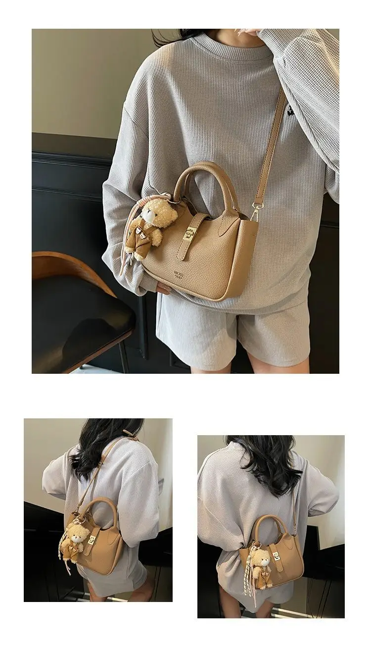 Women's Beige Leather Shoulder Crossbody Bag 2026 — feature 16