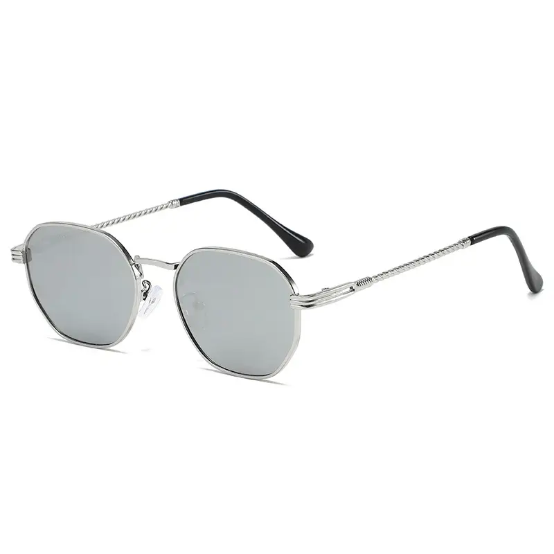Square Sunglasses with Anti-UV Gold Frame for Men Women - Image 2