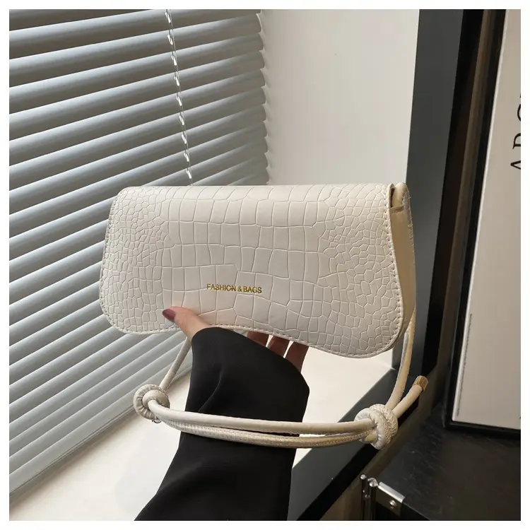 White Quilted Shoulder Bag with Strap for Women — feature 24