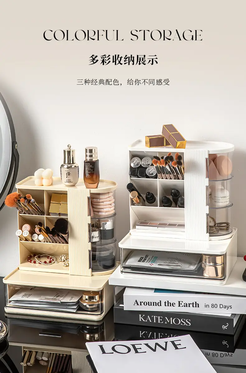 Black Makeup & Desk Organizer Rack 22x18cm β feature 10