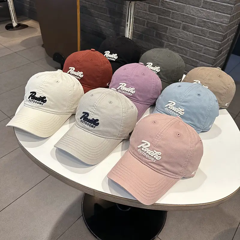 Korean Style Duckbill Cap for Men Women Pink Beige — feature 20