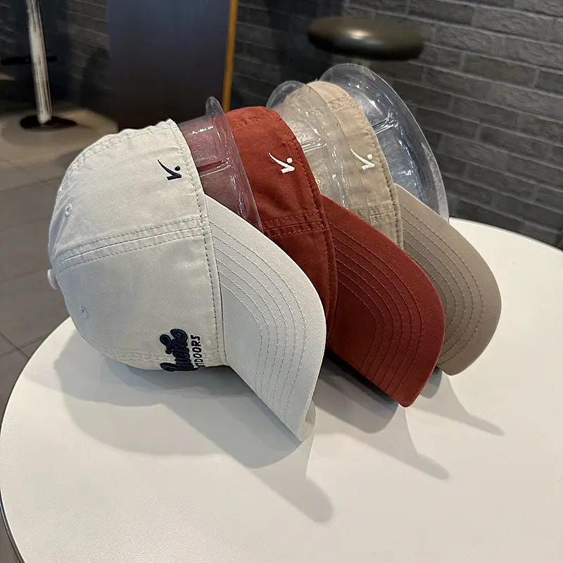 Korean Style Duckbill Cap for Men Women Pink Beige — feature 6
