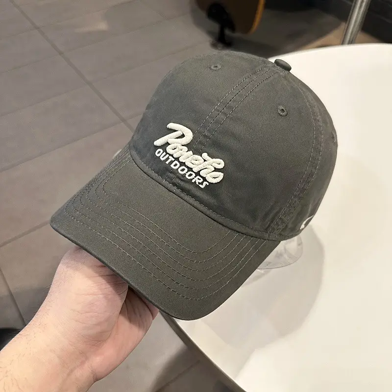 Korean Style Duckbill Cap for Men Women Pink Beige - Image 7