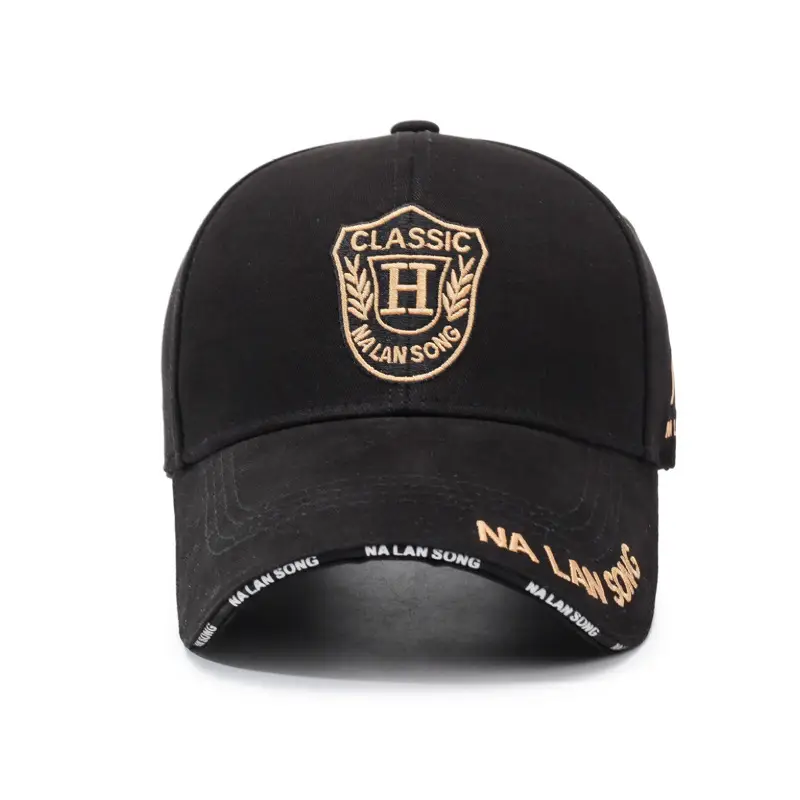 Black Na Lino Classic Baseball Cap Men Outdoor