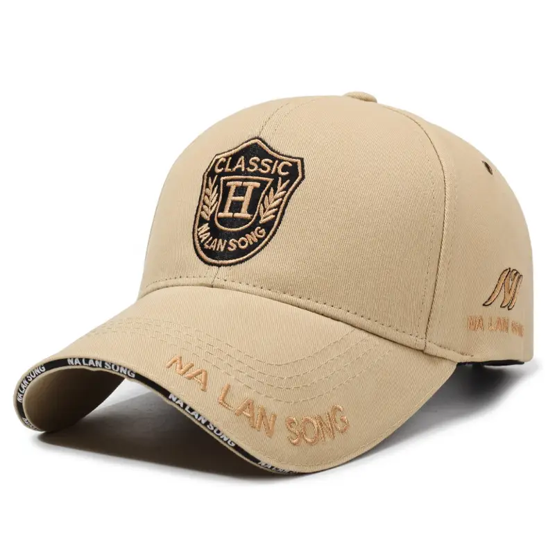 Black Na Lino Classic Baseball Cap Men Outdoor
