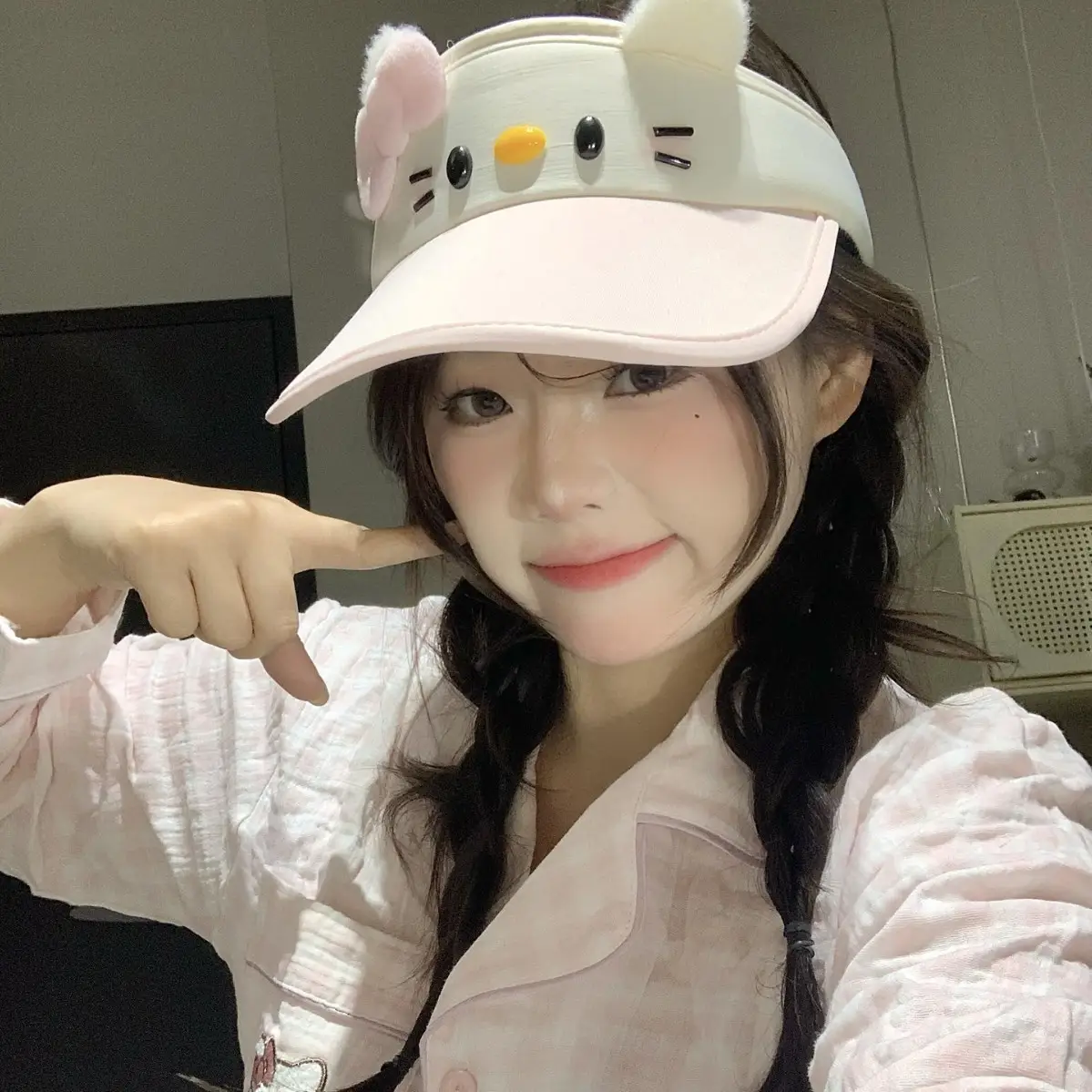 Cute Kitty Cartoon Duckbill Sun Hat for Women - Image 6