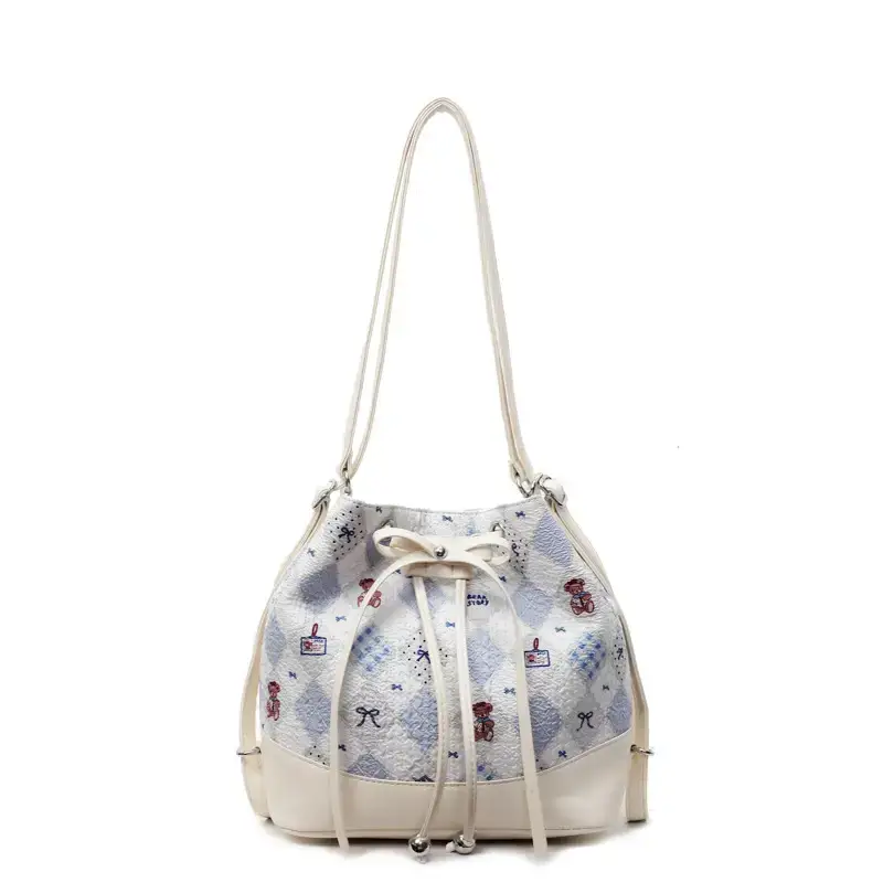 Cute Cartoon Bear Bucket Bag Women Casual 2025 - Image 2