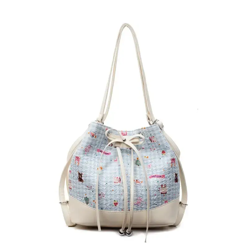 Cute Cartoon Bear Bucket Bag Women Casual 2025 - Image 3