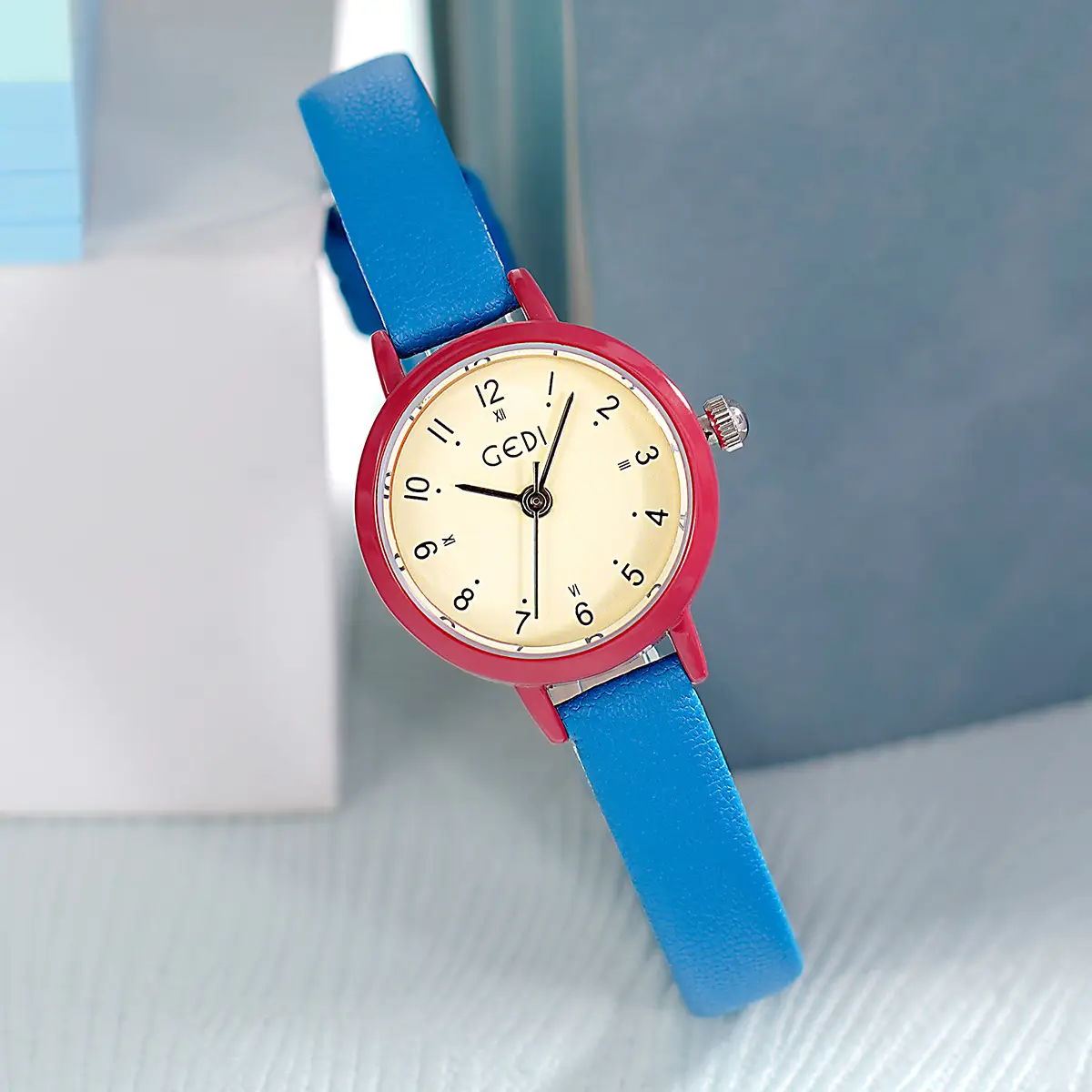 Women's Dopamine Red Quartz Watch Small - Image 8