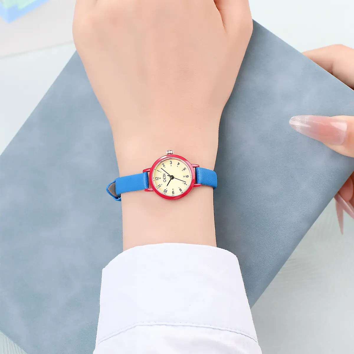 Women's Dopamine Red Quartz Watch Small - Image 9