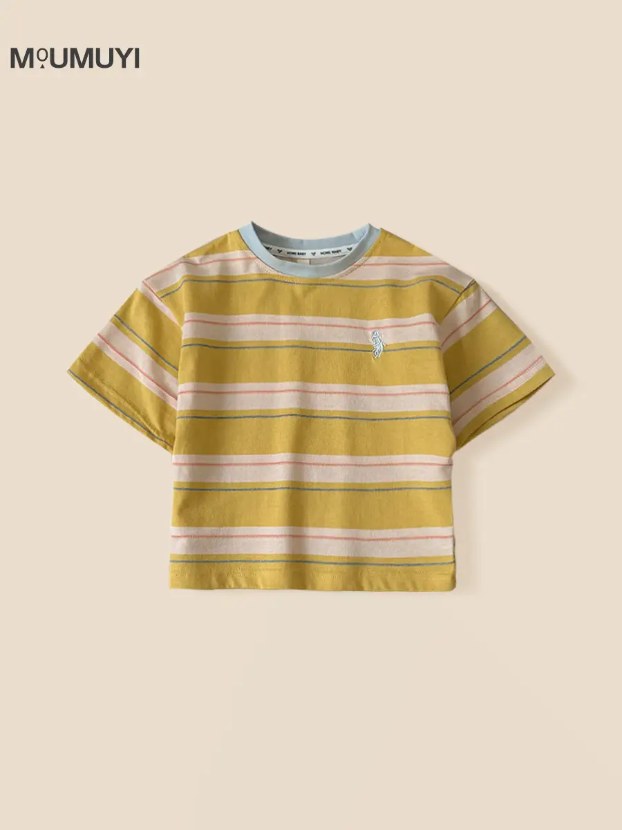 Children Striped T-Shirt & Pants Set 2026 Summer - Image 5