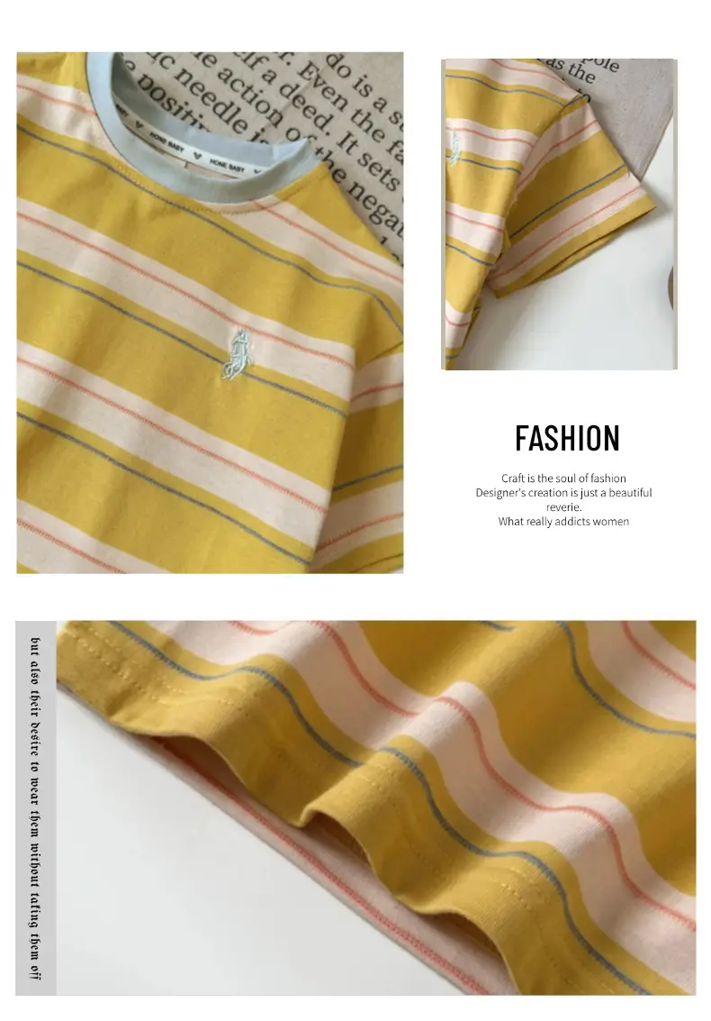 Children Striped T-Shirt & Pants Set 2026 Summer — feature 11