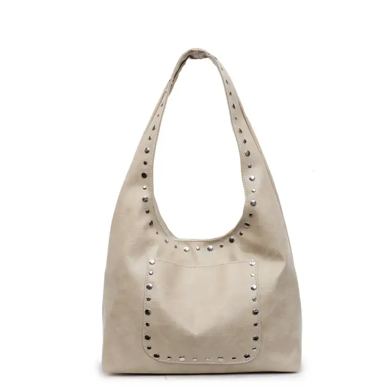 Retro Rivet Shoulder Bag European American Fashion