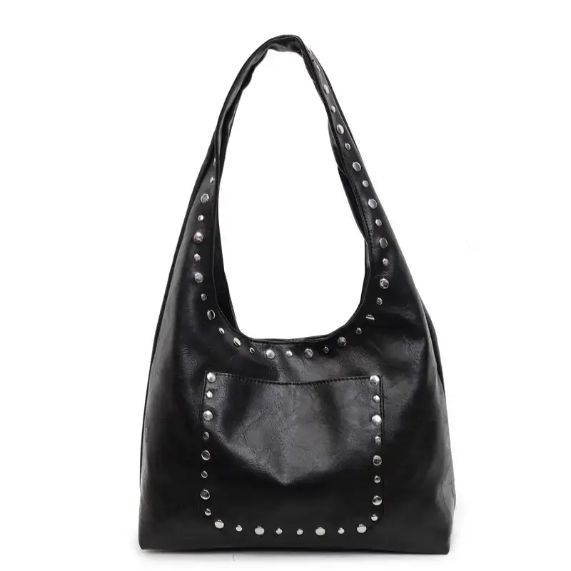 Retro Rivet Shoulder Bag European American Fashion