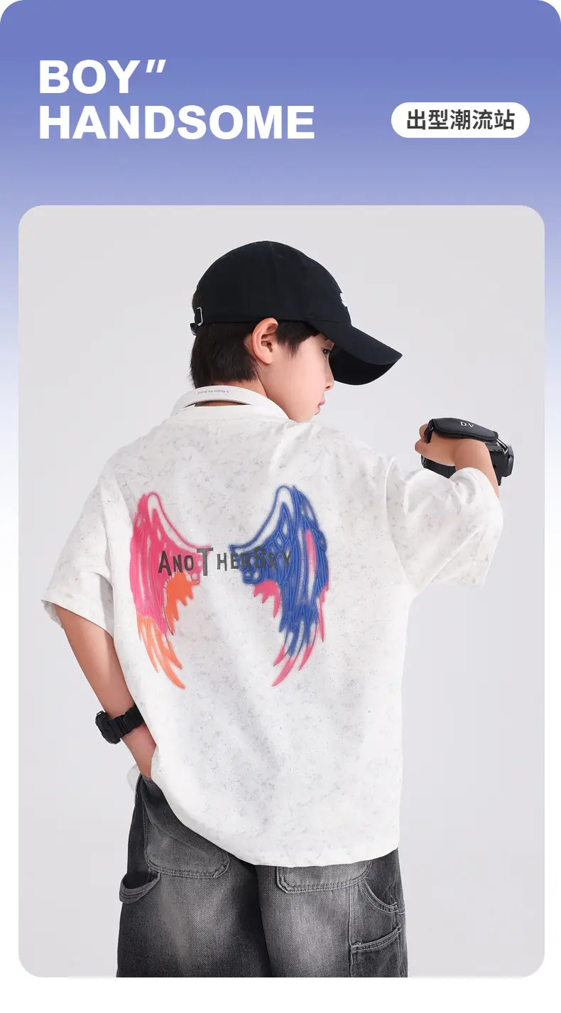 Boys Pink Luminous Wings T-Shirt 2026 Kids — feature 1