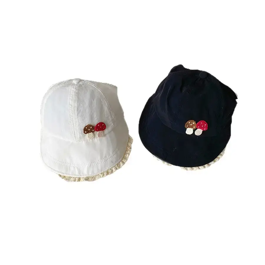 Baby Hat Blue Embroidered Sun Protection Travel Cap - Image 9
