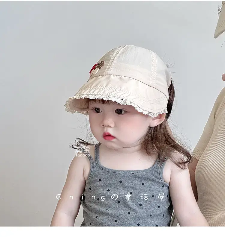 Baby Hat Blue Embroidered Sun Protection Travel Cap — feature 4