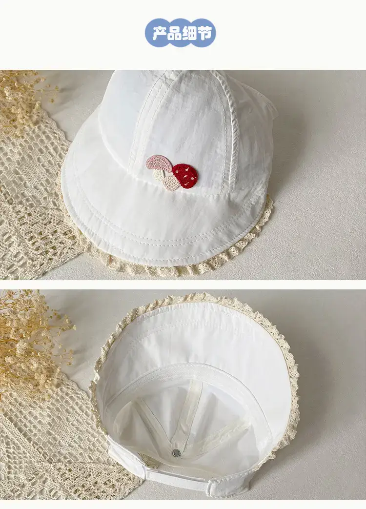 Baby Hat Blue Embroidered Sun Protection Travel Cap — feature 5