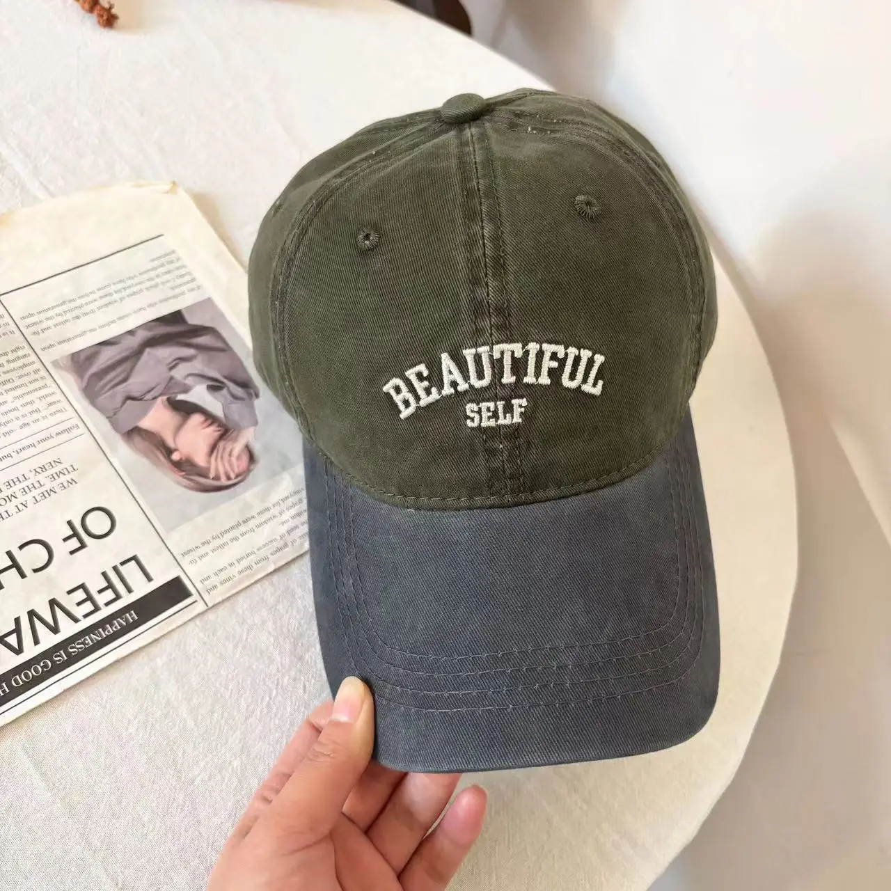 Japanese Vintage Baseball Caps for Girls Boys Outdoor Wear - Image 9