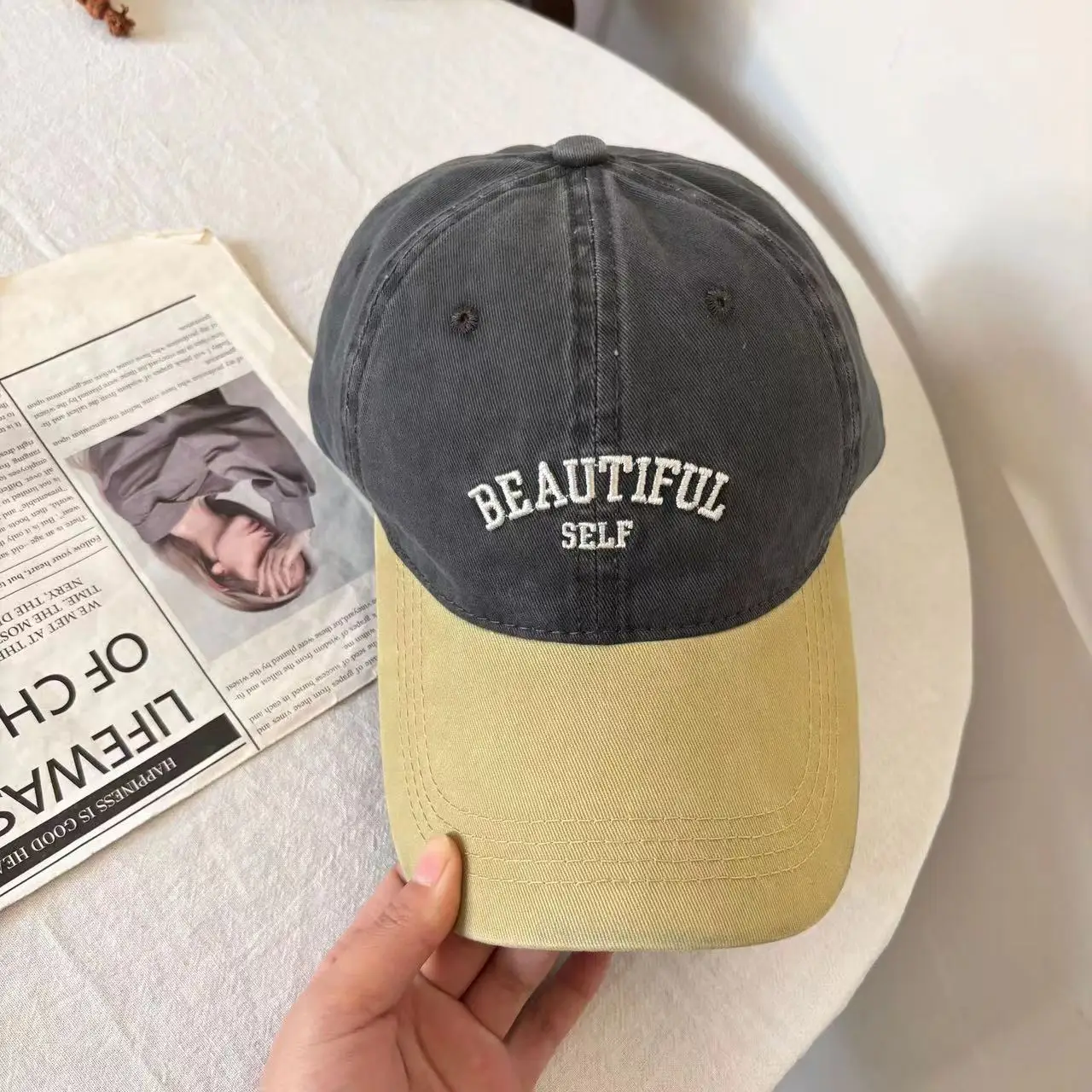Japanese Vintage Baseball Caps for Girls Boys Outdoor Wear — feature 4