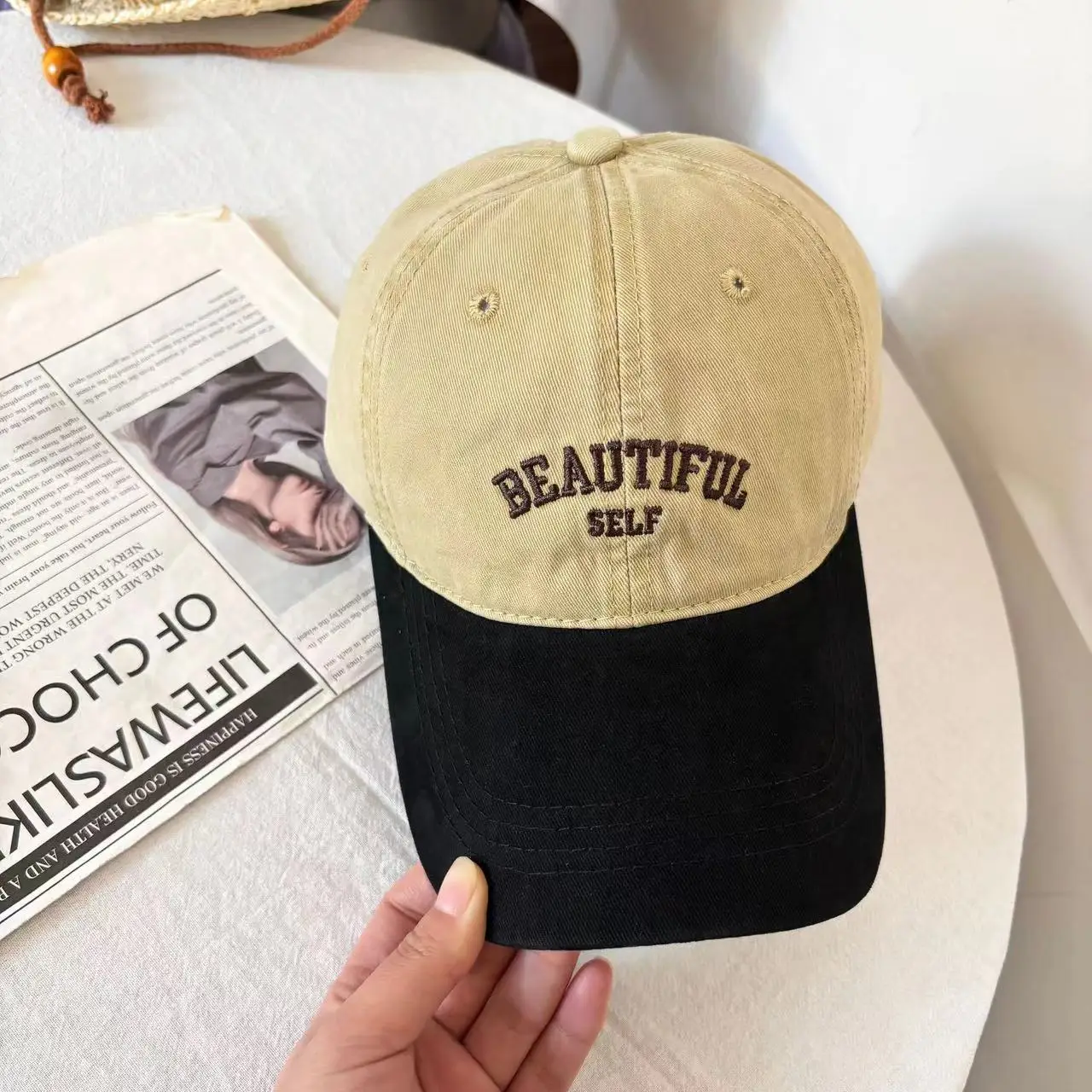 Japanese Vintage Baseball Caps for Girls Boys Outdoor Wear - Image 2