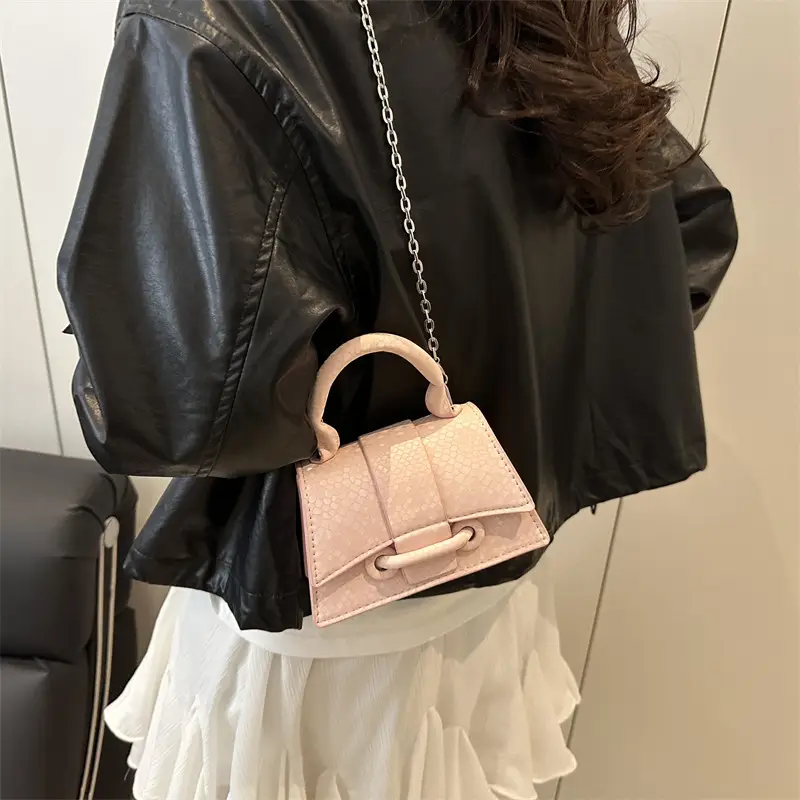 2025 Women's Maroon Crossbody Bag with Chain Strap - Image 8