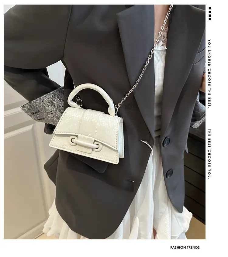 2025 Women's Maroon Crossbody Bag with Chain Strap — feature 2