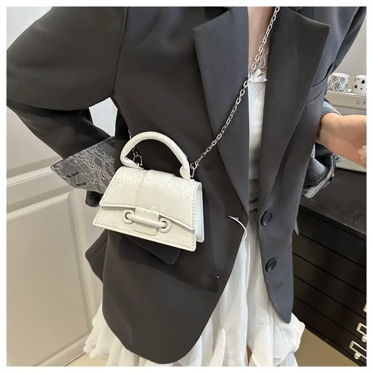 2025 Women's Maroon Crossbody Bag with Chain Strap — feature 20