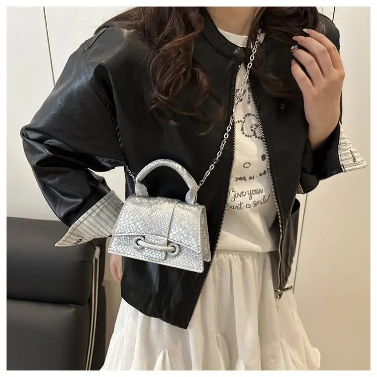 2025 Women's Maroon Crossbody Bag with Chain Strap — feature 32
