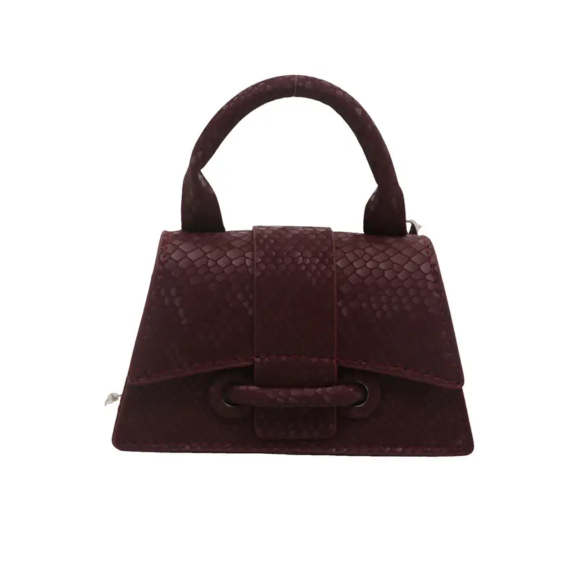 2025 Women's Maroon Crossbody Bag with Chain Strap - Image 3