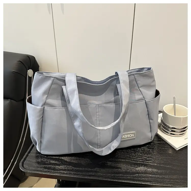Lilac Nylon Shoulder Bag for Work Commute — feature 11