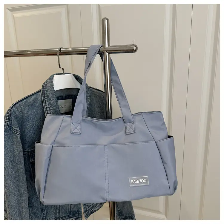 Lilac Nylon Shoulder Bag for Work Commute — feature 14