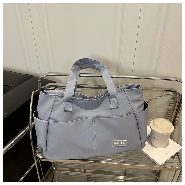 Lilac Nylon Shoulder Bag for Work Commute — feature 16