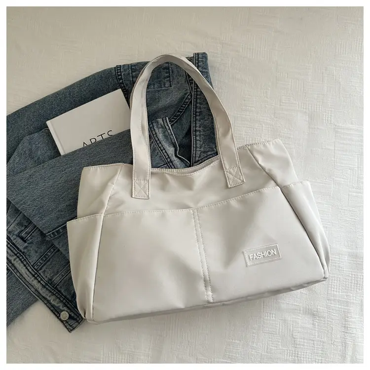 Lilac Nylon Shoulder Bag for Work Commute — feature 17