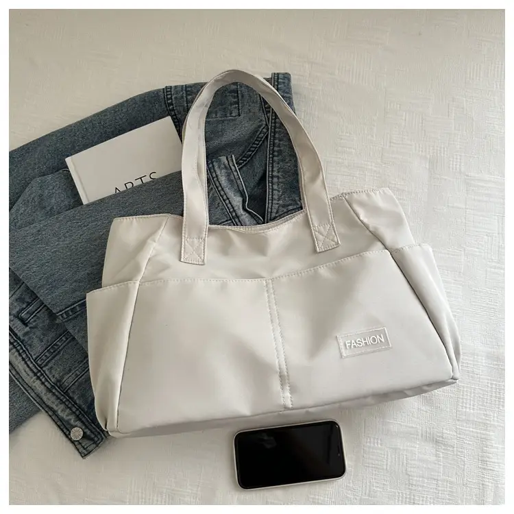 Lilac Nylon Shoulder Bag for Work Commute — feature 18