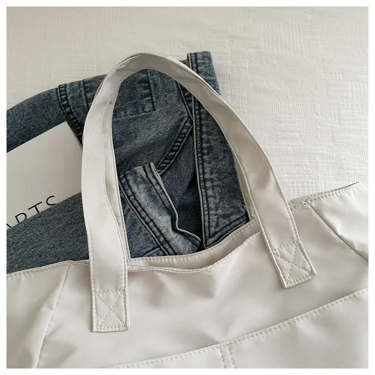Lilac Nylon Shoulder Bag for Work Commute — feature 19