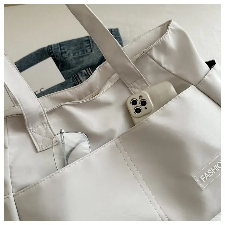 Lilac Nylon Shoulder Bag for Work Commute — feature 22