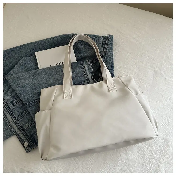 Lilac Nylon Shoulder Bag for Work Commute — feature 24